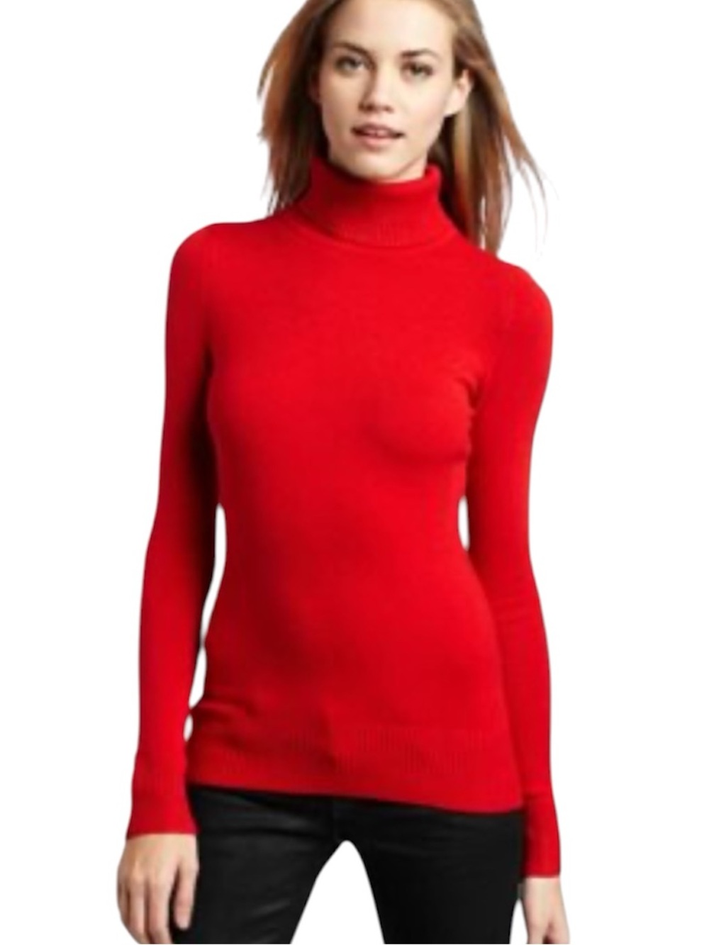 French Connection Mars Red Soft Turtleneck Sweater